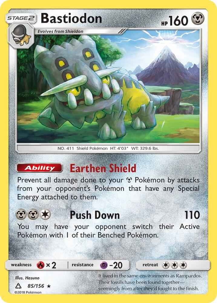 Bastiodon Holo Rare SM - Ultra Prism 85/156 LP