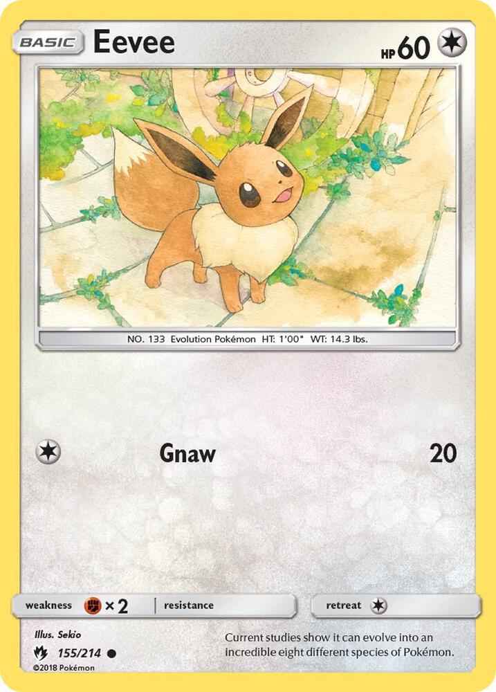 Eevee Common SM - Lost Thunder 155/214 NM