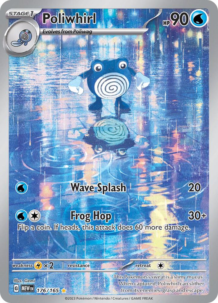 Poliwhirl Holo Illustration Rare SV: Scarlet & Violet 151 176/165 NM