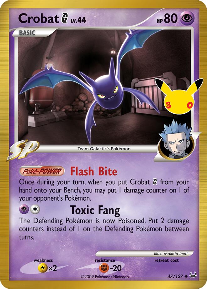 Crobat G Holo Classic Collection ME: 30th Celebration Classic Collection 47/127 NM