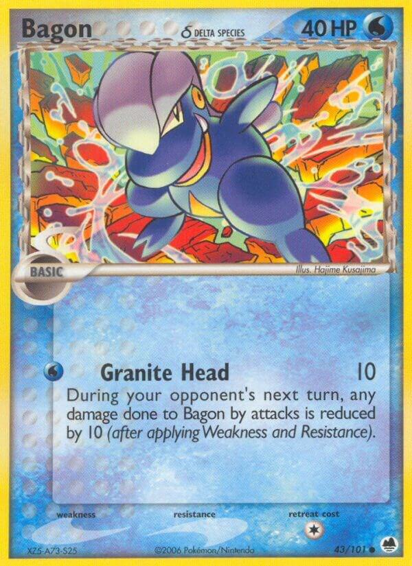 Bagon (Delta Species) Common EX Dragon Frontiers 43/101 NM