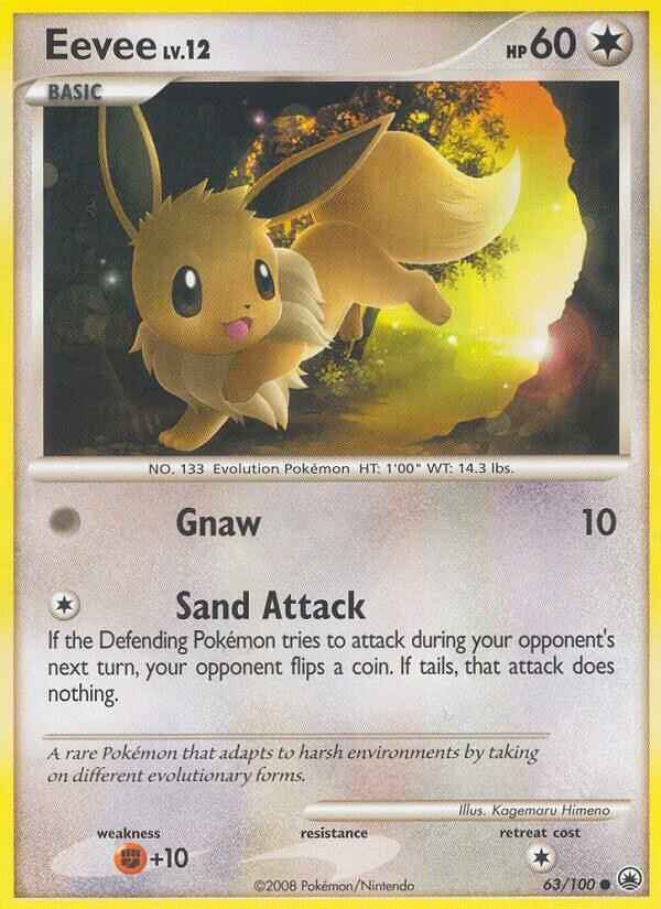 Eevee (63) Common Majestic Dawn 63/100 MP