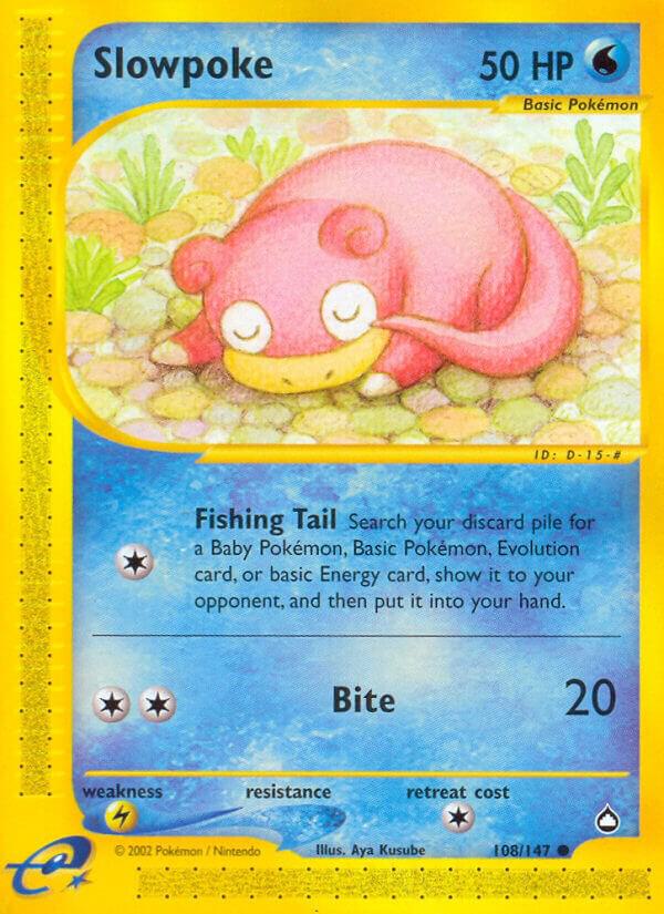 Slowpoke Common Aquapolis 108/147 NM
