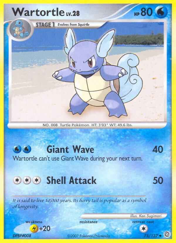 Wartortle Uncommon Secret Wonders 75/132 LP