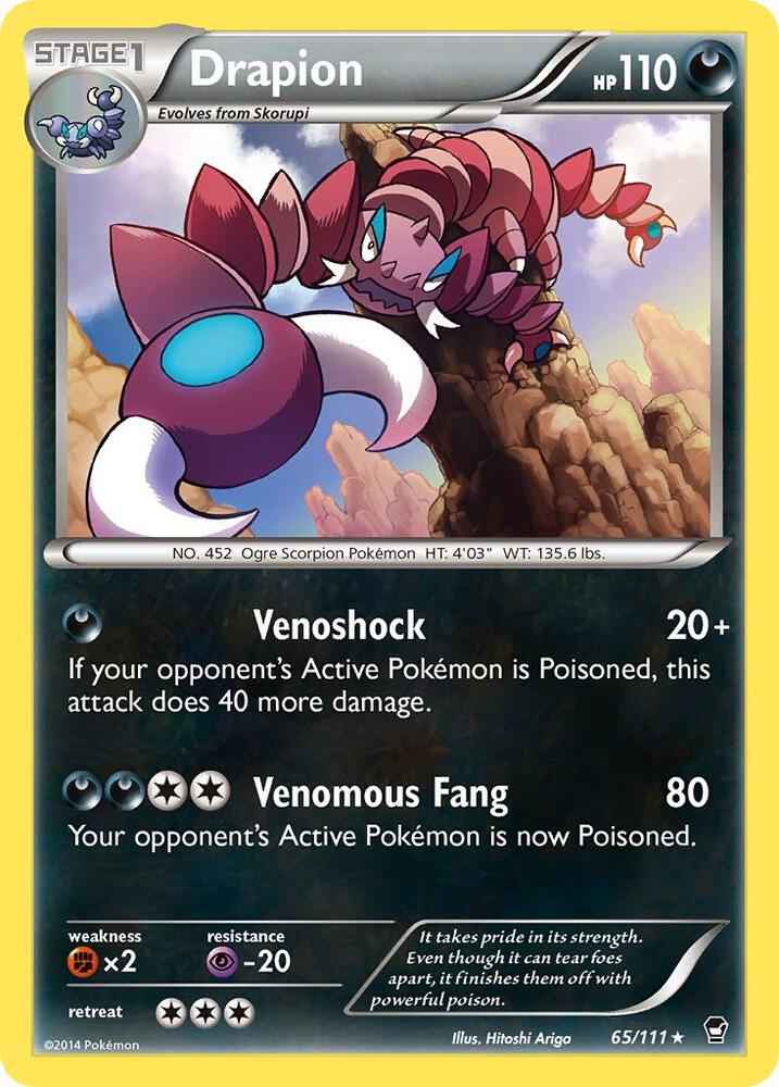 Drapion Rare XY - Furious Fists 65/111 NM