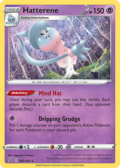 Hatterene Holo Rare SWSH02: Rebel Clash 085/192 NM - TCG-JVP