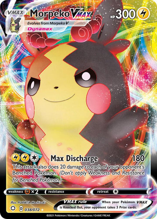 Morpeko VMAX Holo Ultra Rare Shining Fates 038/072 NM - TCG-JVP