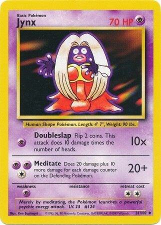 Jynx Uncommon Base Set 031/102 NM