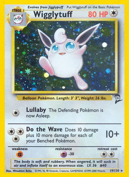 Wigglytuff Holo Rare Base Set 2 019/130 LP