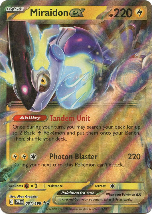 Miraidon ex Holo Double Rare SV01: Scarlet & Violet Base Set 081/198 NM - TCG-JVP