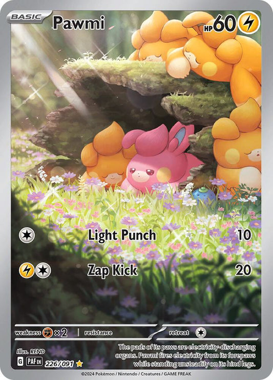 Pawmi Holo Illustration Rare SV: Paldean Fates 226/091 NM - TCG-JVP