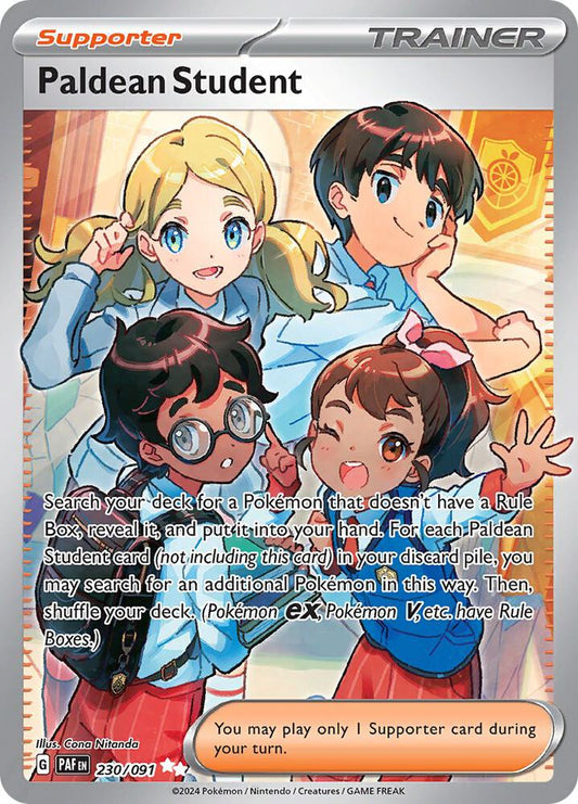 Paldean Student Holo Ultra Rare SV: Paldean Fates 230/091 NM - TCG-JVP