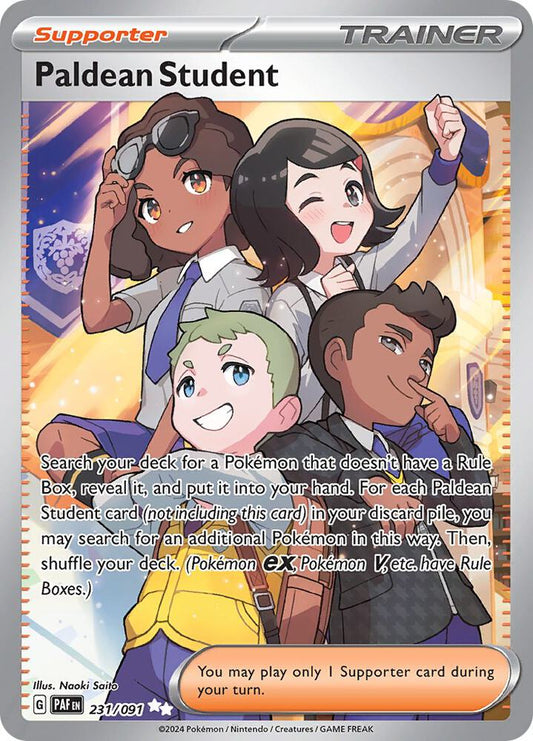 Paldean Student Holo Ultra Rare SV: Paldean Fates 231/091 NM - TCG-JVP