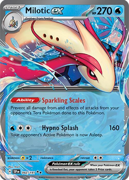 Milotic ex Holo Double Rare SV08: Surging Sparks 042/191 NM - TCG-JVP
