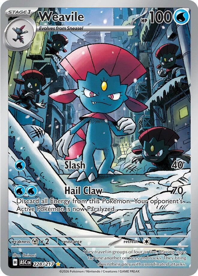 Weavile Holo Illustration Rare ME: Ascended Heroes 228/217 NM - TCG-JVP