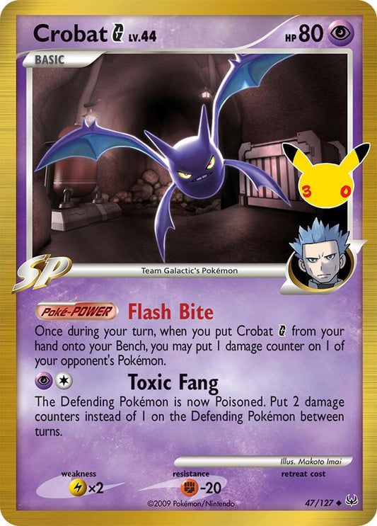 Crobat G Holo Classic Collection ME: 30th Celebration Classic Collection 47/127 NM