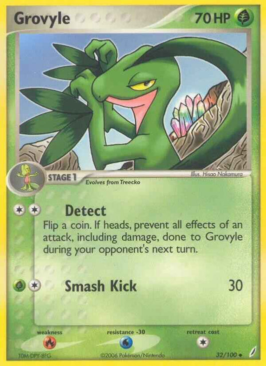 Grovyle Uncommon EX Crystal Guardians 32/100 LP