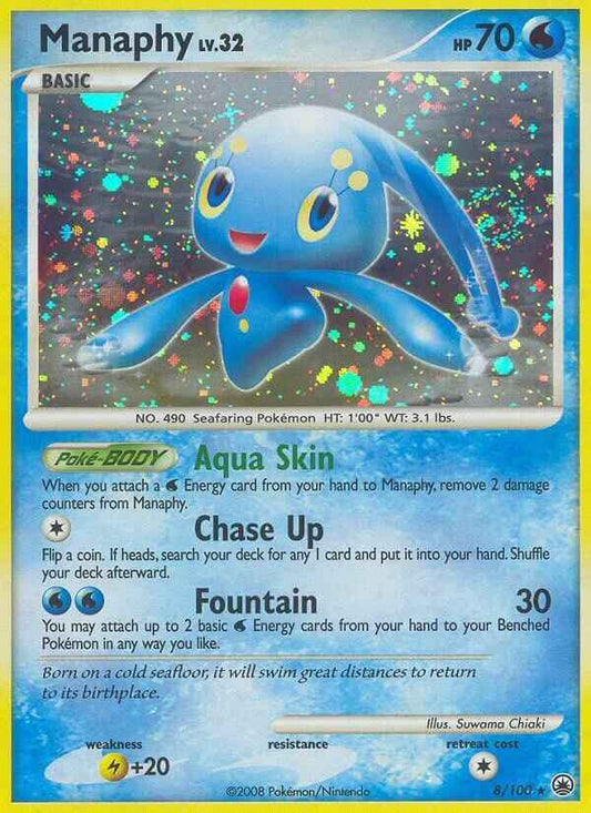 Manaphy Holo Rare Majestic Dawn 8/100 LP