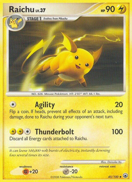 Raichu Uncommon Majestic Dawn 45/100 LP