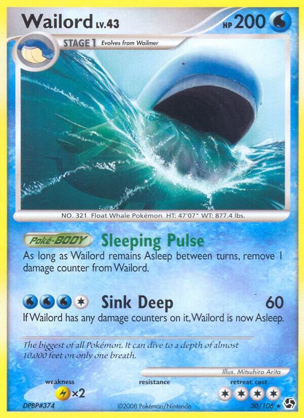 Wailord Rare Great Encounters 30/106 LP