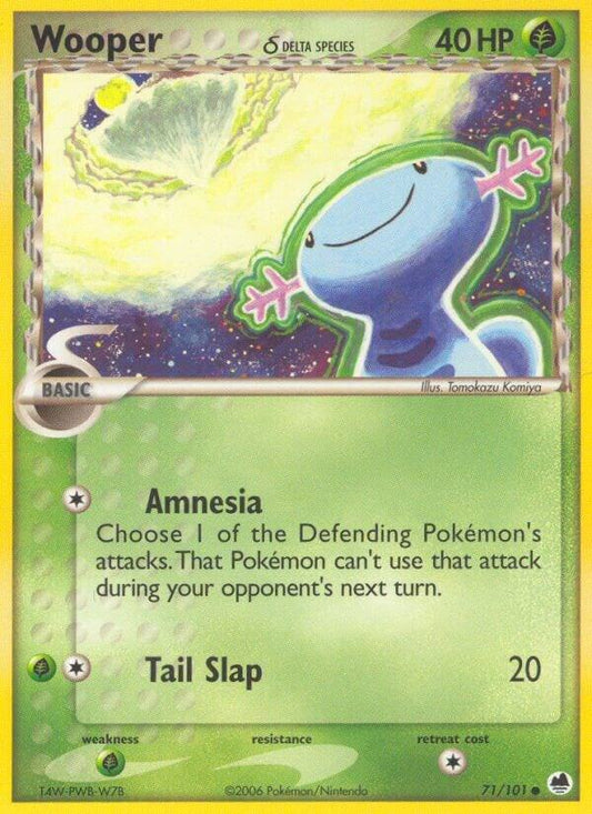 Wooper (Delta Species) Common EX Dragon Frontiers 71/101 NM