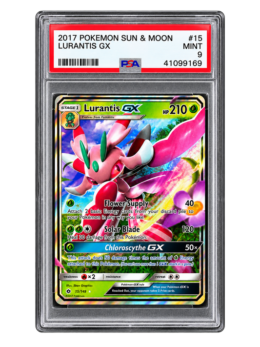 Lurantis Gx Pokemon Sun & Moon 15 PSA 9
