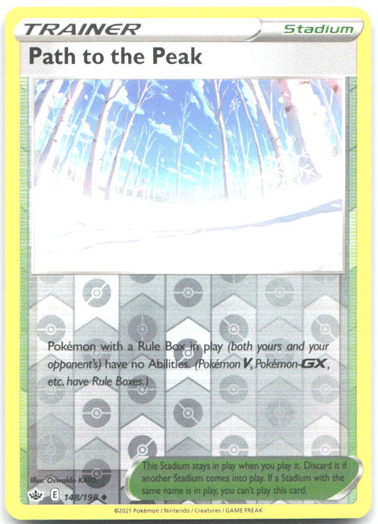 Path to the Peak Reverse Holo Uncommon SWSH06: Chilling Reign 148/198 NM - TCG-JVP