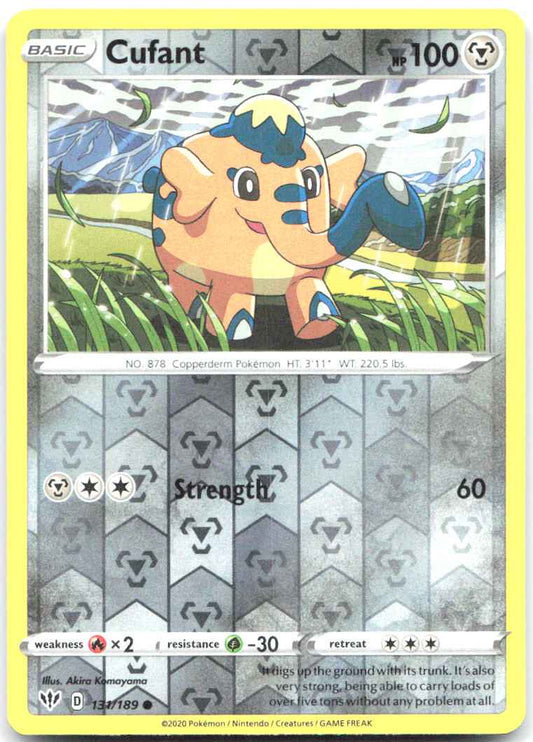 Cufant Reverse Holo Common SWSH03: Darkness Ablaze 131/189 NM