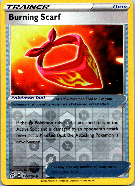 Burning Scarf Reverse Holo Uncommon SWSH02: Rebel Clash 155/192 NM - TCG-JVP