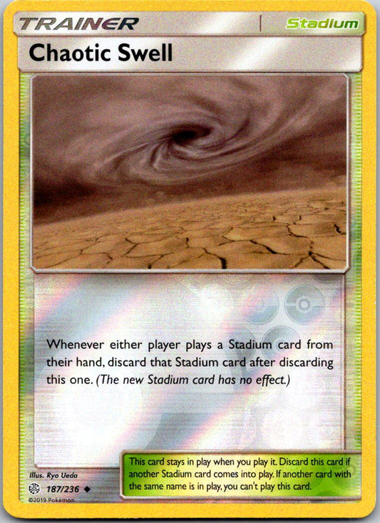 Chaotic Swell Reverse Holo Uncommon SM - Cosmic Eclipse 187/236 NM - TCG-JVP